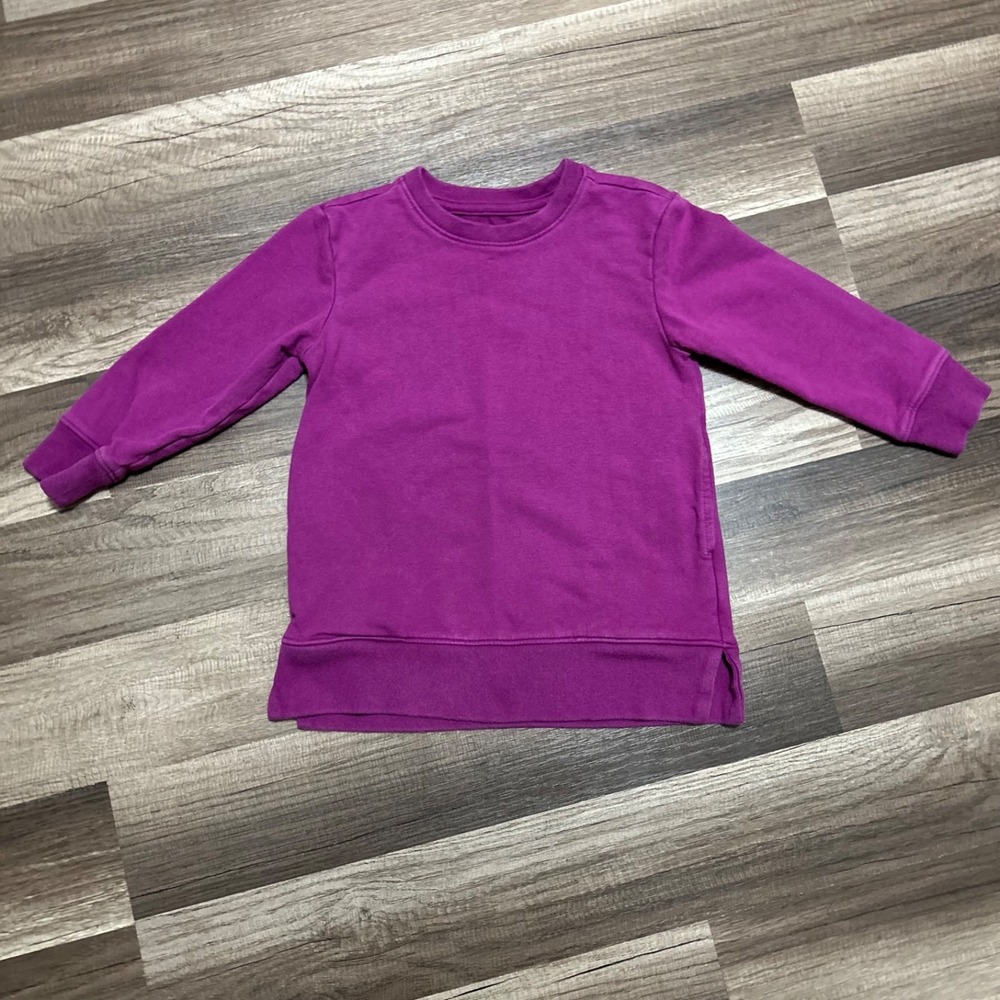 Primary Baby Sweater 2 Purple Long Sleeve Pullover Casual Colorful Comfy Cotton